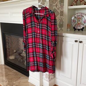 Tartan flannel dress